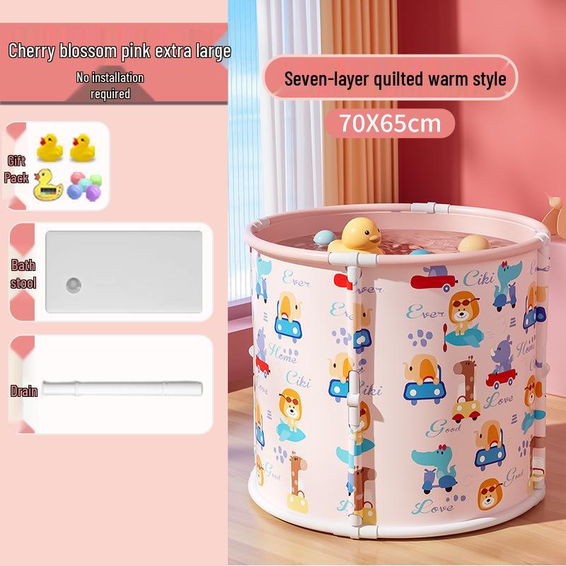 Upgraded Foldable No-Installation Bath Bucket for Adults and Children
