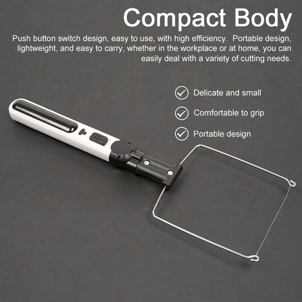 Portable Cordless Foam Cutter Hot Wire Foam Cutter Pen Styrofoam Cutting Tools Kit Electronic Soldering Kit Multifunctional Engraving Pen 5 Seconds He