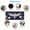 Whimsy Wings Eule Mauspads Große Schreibtischunterlage mit Gummi Anti-Rutsch für Gaming-Maus Teppich Spielmatte Büro Zubehör Spielmatte