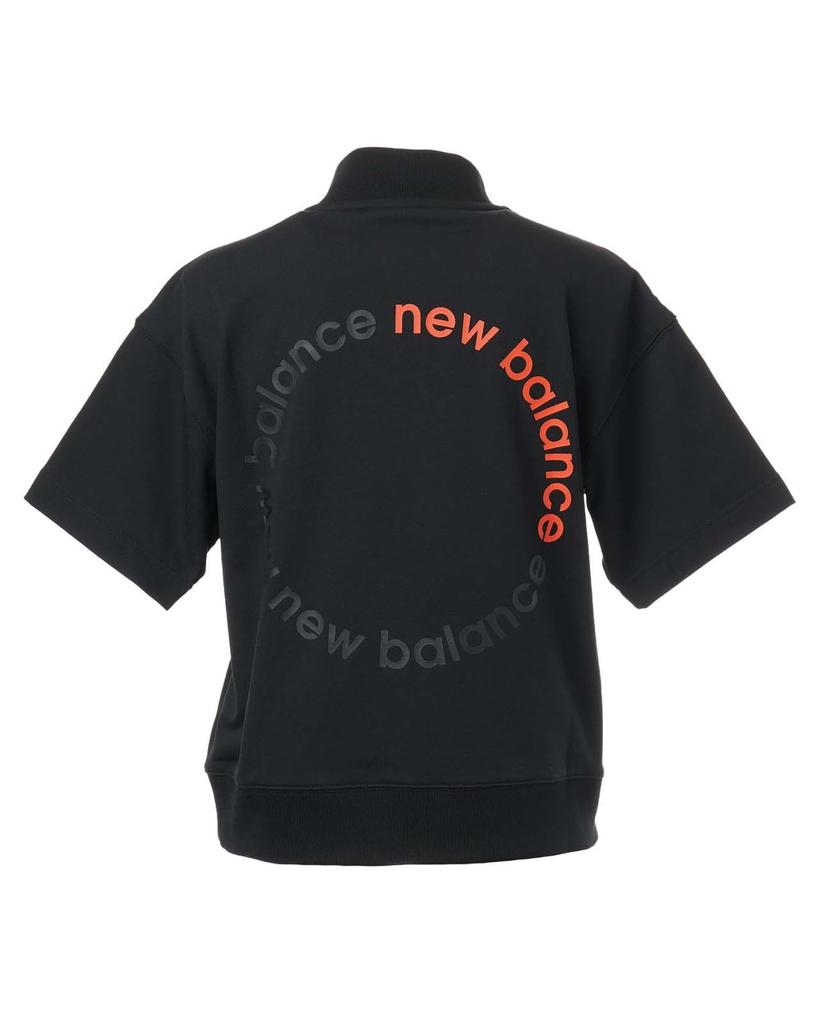 Golf Short Sleeve Mock Neck Sweatshirt for 0 [New Balance] Women's (Stretchy/Suitable Setup) / 012-5164501 010_Black [S]