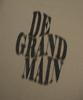 DE GRAND MATIN Blurry Logo Tee_Khaki