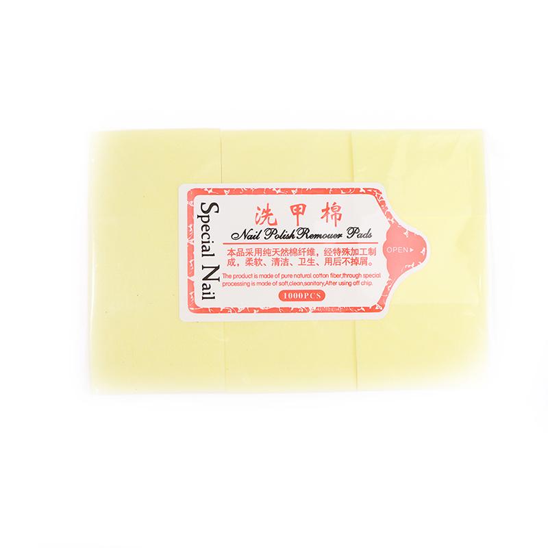 

630 шт. Акриловые УФ-гель типсы Хлопок Средство для снятия лака Очищающие салфетки Безворсовые жёлтый