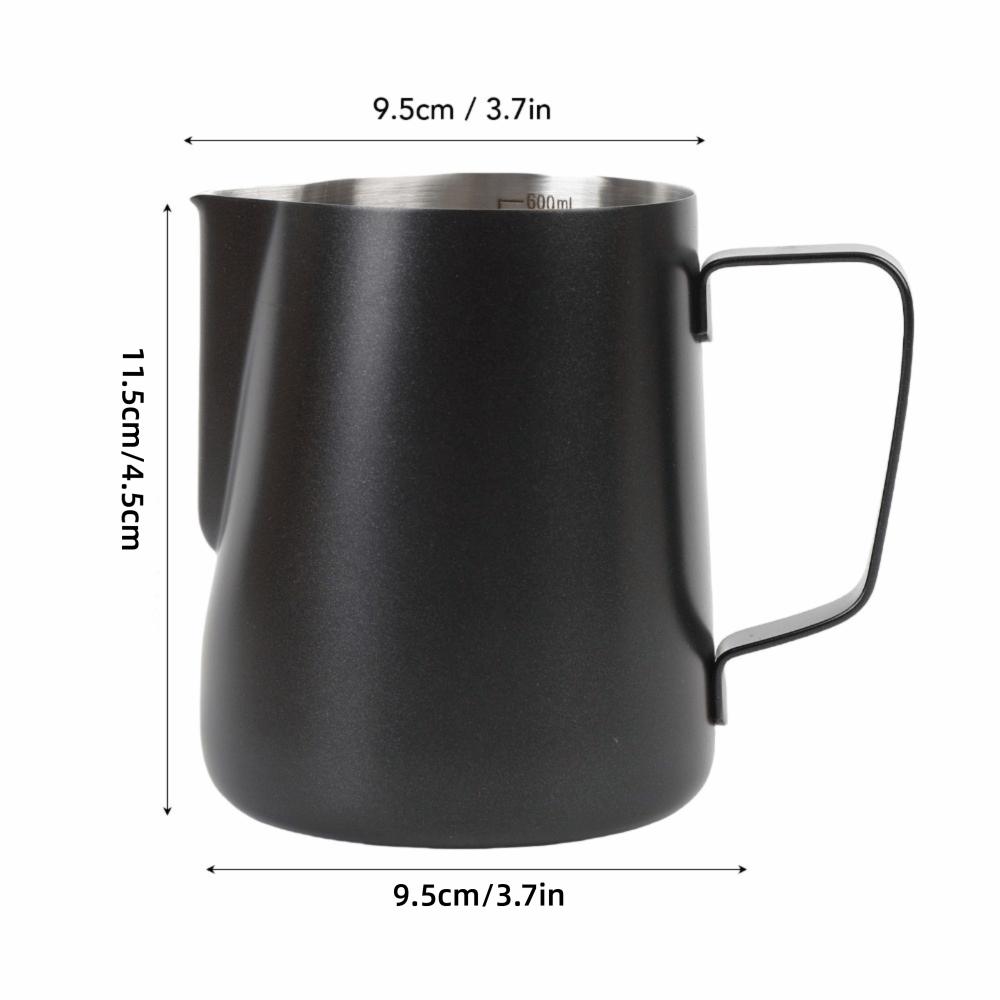Pointed Spout Milk Pitcher 304 Stainless Steel Espresso Steaming Pot Coffee Preparation