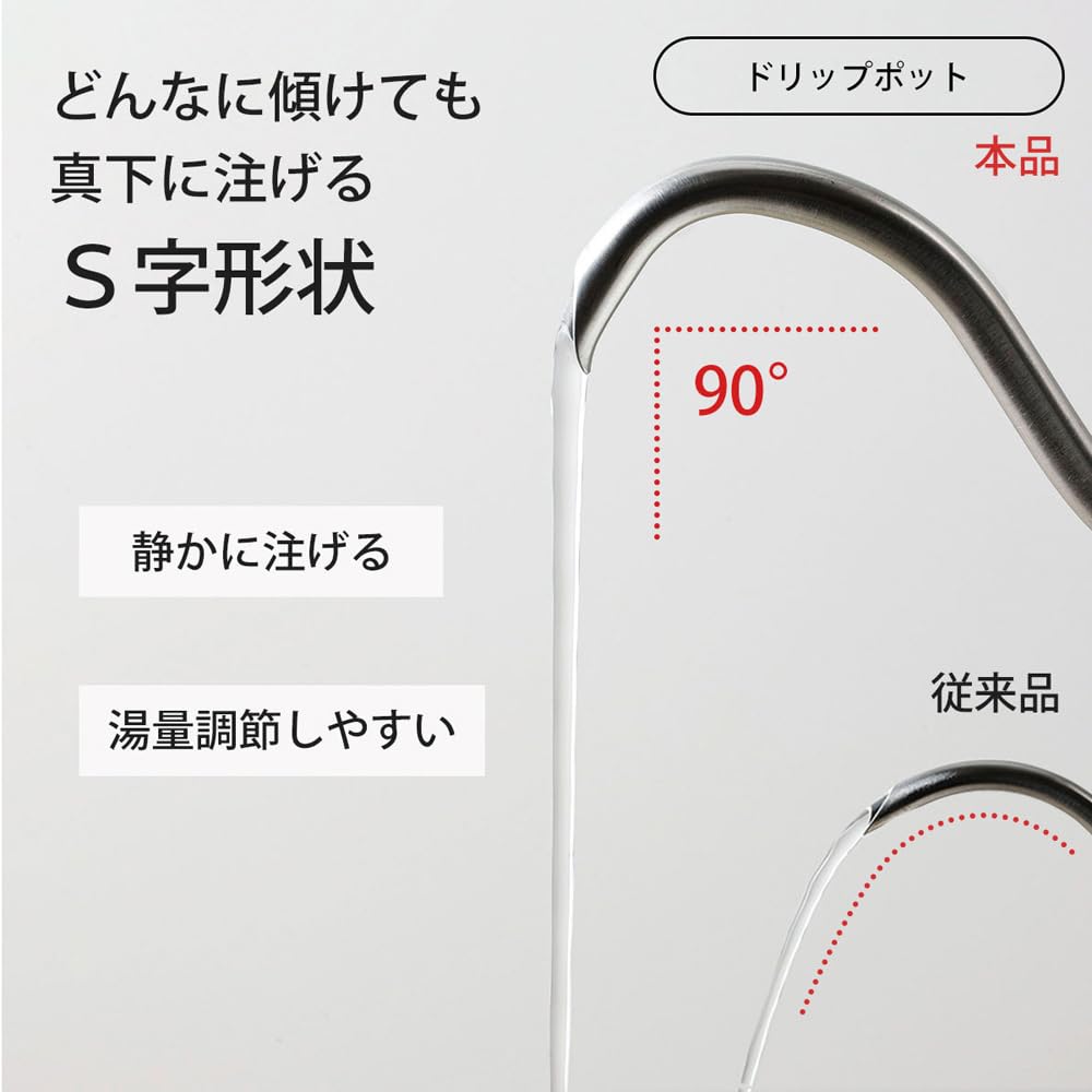 KOGU Coffee Kogu Gift Filterless and Mug in Compatible with IH and Direct Water Gift Perfect Gift for and Shimomura Kihan 3-Piece Set Pot, Dripper,