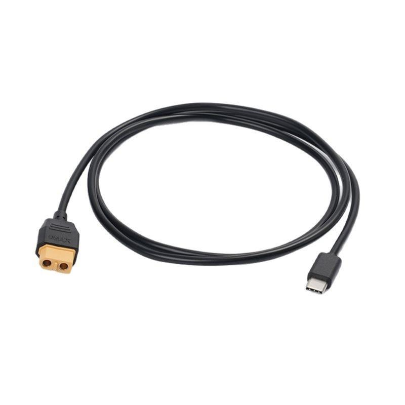 

Type C to XT60 Charging Cable 100W 20V/5A Fast Charge for Drones, Energy Storage Power, and Outdoor Devices 1