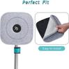 True&Tidy M16 Spin Mop Head: Dirt Separation, Rotating Fiber, Hand-Press Dry, Replacement Cloth