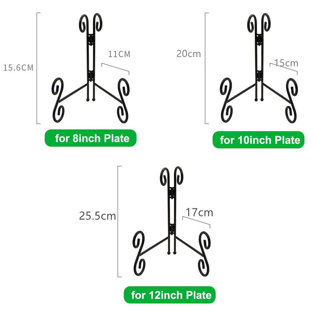 Iron Plate Stands Foldable Photo Pedestal Durable Metal Easel Rack  Bowl Picture Frame