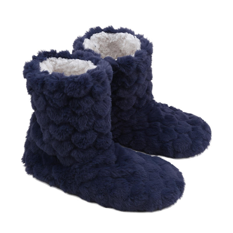 Women Winter Couple Warm Slippers Non-slip Thicken Plus Velvet Design Soft Indoor Floor Shoes for Home Bedroom Living Room Cold Days Comfort Wear