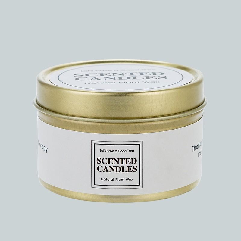 

Golden Tin Can Candle Aromatherapy Home Furnishings No Low Temperature Soy Wax Aromatherapy Candle Lemongrass