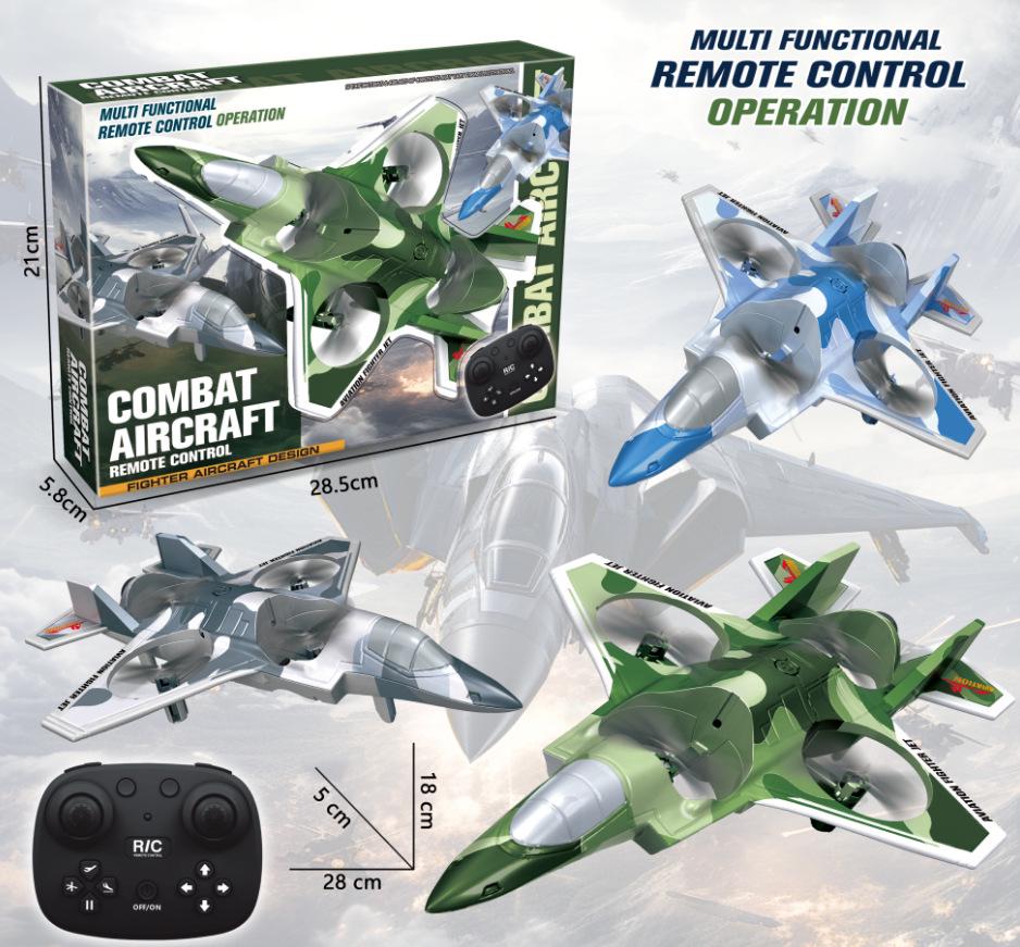 Remote Control Four-Axis Foam Model Aircraft with Stunt Capabilities