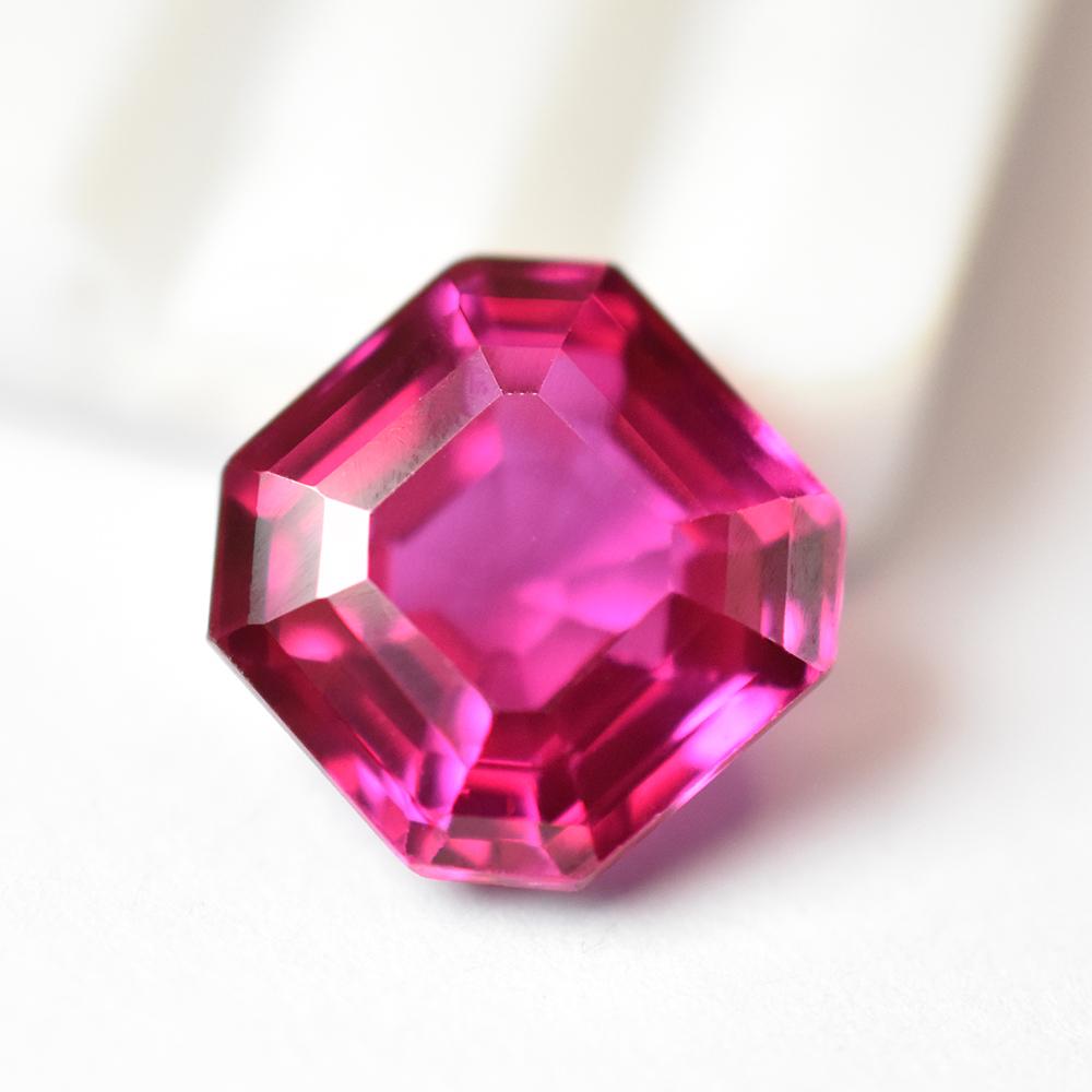 Natural Purple sapphire 9.65 Ct Certified Square Cut Stunning Loose Gemstone