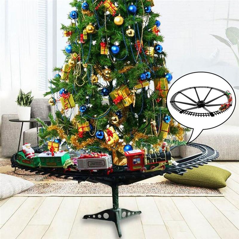 Good-Christmas Train Set Railway Train Carriage Toy Christmas Train Tree Decoration Track Electric Toy Children Gift