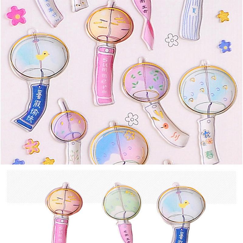Fun Fantasy Cartoon Stickers Bronzing 3D Environmental Protection Mobile Phone Diary Handbook Sticker Material Children Gifts