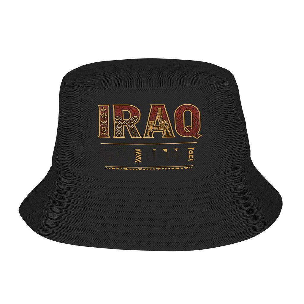 Assyrian Bucket Hat Summer Retro FisherUnisex Hats For Women Portable Travel Hiking Caps Hip Hop Printed Sun Hats