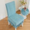 Anti-slip Thickened Chair Cover Skirt Backrest Integrated Chair Cover Elastic Home Restaurant Chair Cover Four Seasons Universal