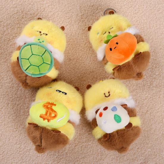 Cute Honey Bee Plush Doll Pendant for Couples Soft Stuffed Animal Keychain Funny Birthday Gift for Kids Friends Boys And Girls