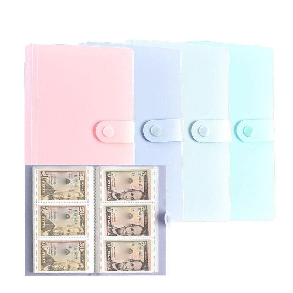 1Pcs Portable Money Savings Challenges Binder Practical Bills Collection Book  Fun Way