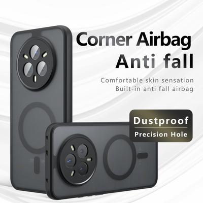 Para Realme 14 Pro Plus Funda Lujo Mate Acrílico A Prueba de Golpes Cubierta para Realme 14 Pro+ RMX5051 Imán Magsafe Carga Inalámbrica Parachoques