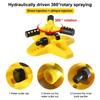 360° Auto-Rotating Lawn Irrigation Sprinkler Three-way Plastic Yard Coverage Sprayer Water-Saving Plant Watering Sprayer