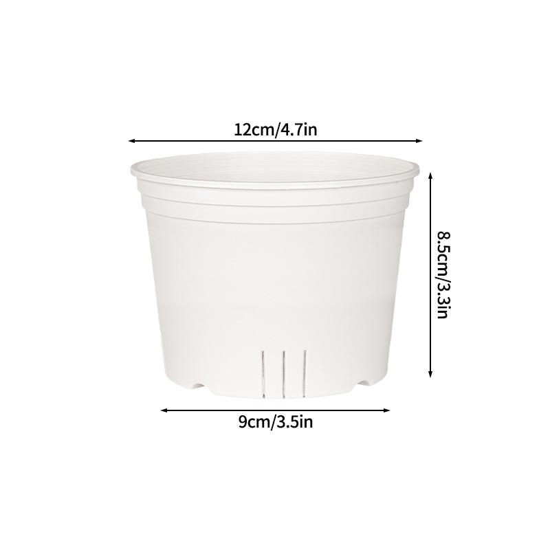 Transparent Gallon Plant Pot Plastic Planters Household Balcony Potted Plant Pot Hydroponic Breathable Seedling Nursery Pots