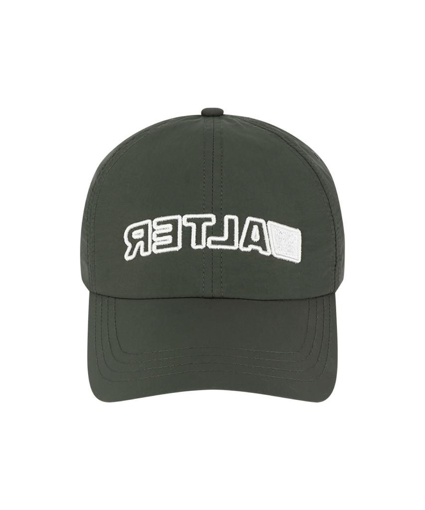 ALTER STUDIO Nylon Neat Logo Ball Cap_Khaki
