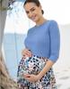 Seraphine DAWN Casual Maternity Blue with Animal Print Women's Dress,