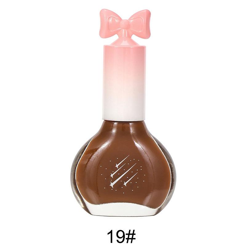 Nail Polish No Bake Oily Fast Drying Non-tearable Nude Color Long Lasting Waterproof Nail Polish