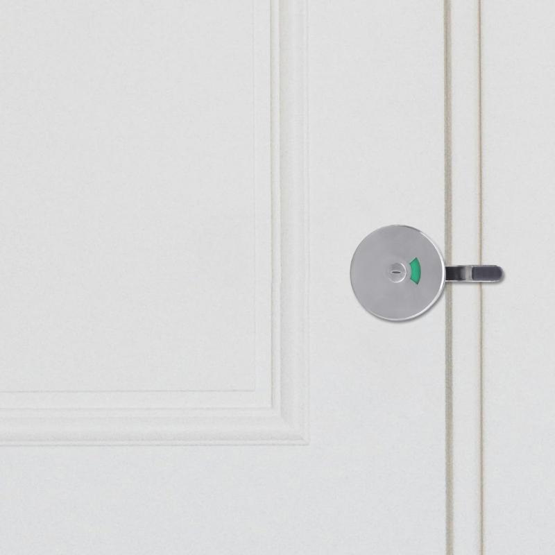 Privacy Indicator Lock Steel Bathroom Door Handle with Easy Installation Commercial Restroom Lock for Home & Office Use