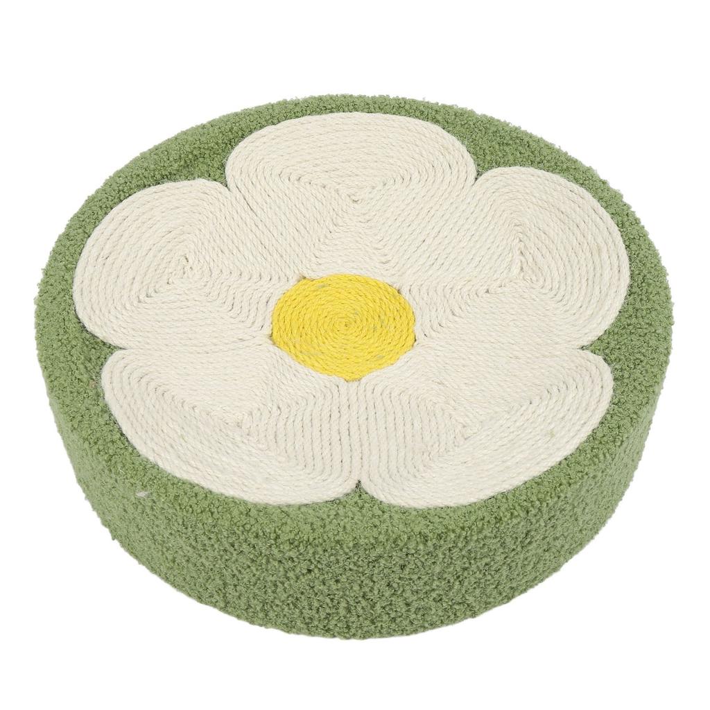 Round Cat Scratcher Ergonomic Cat Scratching Lounge Bed Sisal Cat Scratch Pad for Indoor Cats Claw