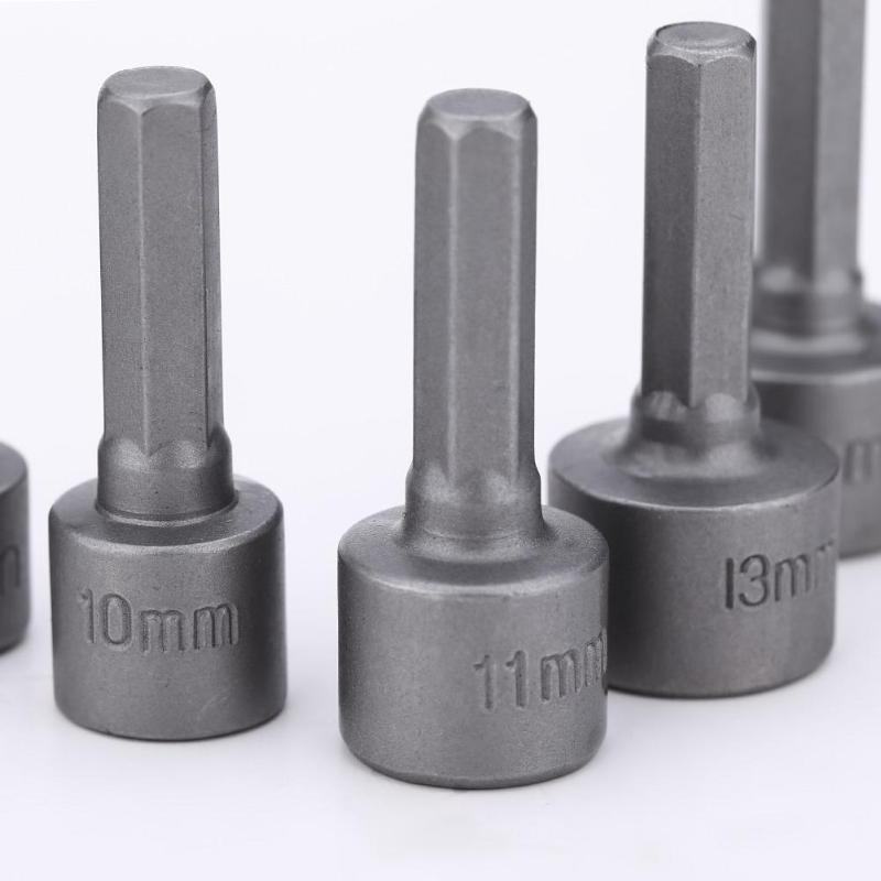 9Pcs/set 5mm-13mm Hex Sockets Sleeve Nozzles Nut Driver Set Screwdriver Set Bits Sets Tools Socket Wrenches