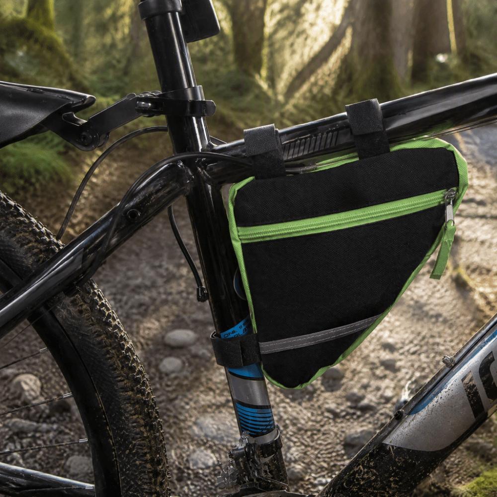 600D Nylon Fabric Cycling Bag Easy To Install Triangle Bicycle Frame Bag  City Bike Use