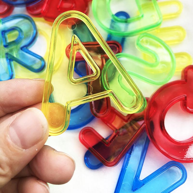Transparent Alphabet Letters And Numbers Kids Educational Counting And Spelling Preschool Learning Sensory Montessori Toys