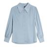 Blusa da Donna Versatile a Manica Lunga Pesante in Raso di Seta di Gelso Autunno 2025