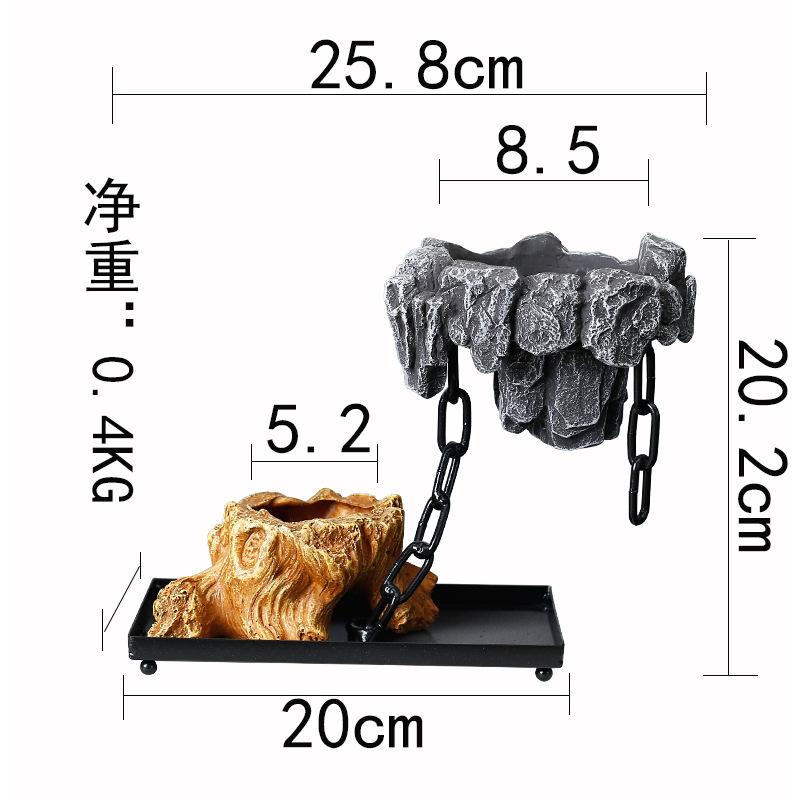 Pure Handmade Succulent Flower Pots, Rich Tree, Bonsai, Rice, Bamboo Indoor, Floating Island, Suspended Iron, Micro Landscape Ba