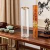 Inverted Glass & Metal Incense Burner – Ash-Proof Aromatherapy Holder for Home Decoration