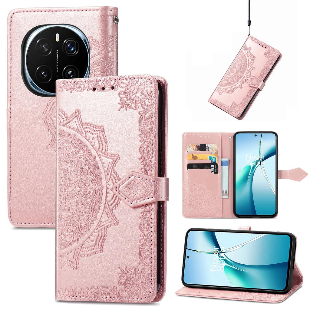 For Honor Magic7 5G Wallet Case Mandala Flower Leather Phone Cover Stand