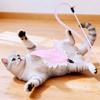 Cat Toys Feather Sticks Cat Toys Interactive Feather Toy for Cats Teasing Long Handle Stick Cats Toy with Bell Pet Supplies
