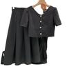 Plus Size Women's 2026 Summer Slimming Skirt and Top Set - Stylish Little Fragrance Design