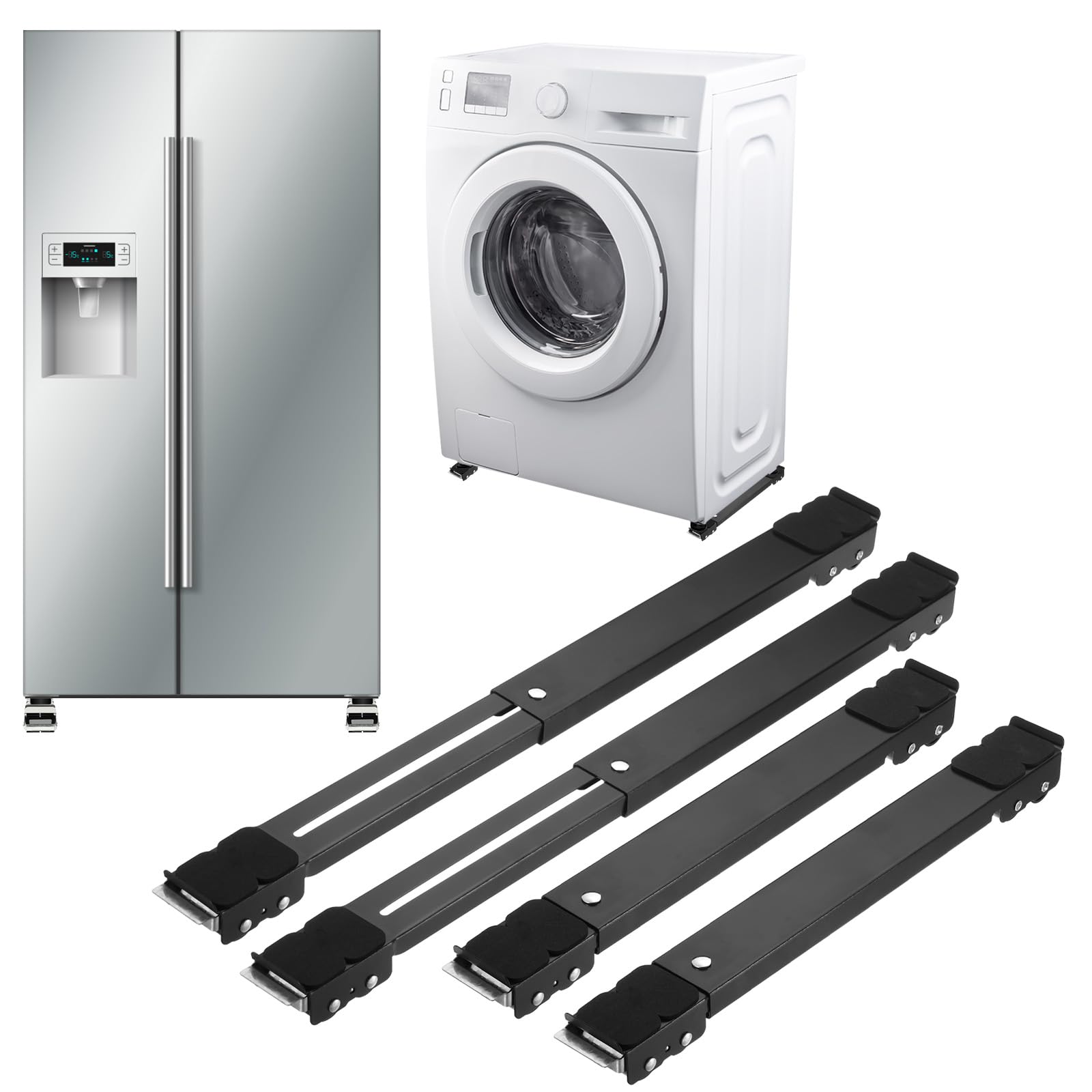 

PATIKIL Utensil Expandable Home Appliance Slider with Easy to Washing Small Kitchen 2 Pieces Roller, Wheels, Move, Machine, Dryer, Stove,