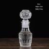 European Style Transparent Glass Carved Small Wine and Liquor Bottle/Vase