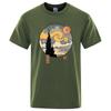 Starry Ukiyo-E Night Funny Printing T Shirts Mens Harajuku Casual Tshirts Cotton Summer Short Sleeve High Quality Street Tops