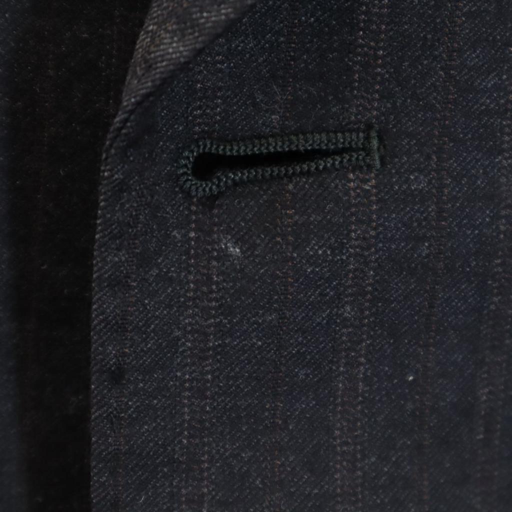 VISARUNO Made In Japan Wool Striped Pattern Suit Setup Upper 4M/lower 82 Men's Used