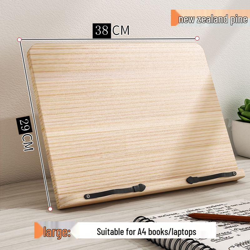 Wooden Desktop Book and Computer Stand - Ideal for Study and Reading