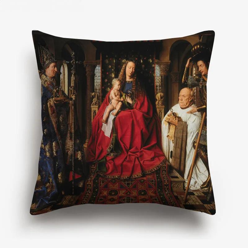 The Emperor Napoleon Cushion Covers European Neoclassicism Retro Vintage Portrait Oil Painting Decorative Pillows For Sofa