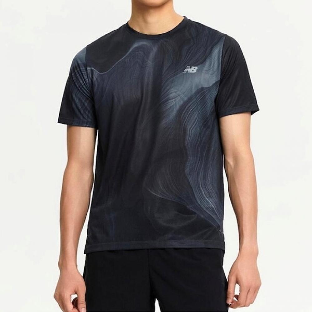 

New Balance Print Running Short Sleeve Tee Nbnee4p141 095