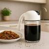 Glass oil dispenser 300 ml with handle - olive oil vinegar sauce oil spices