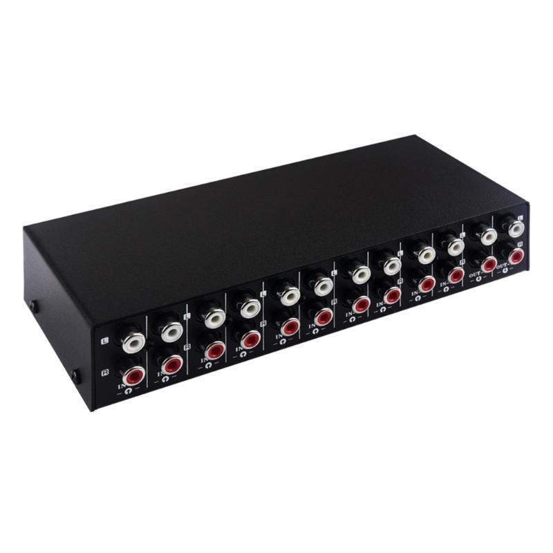 10 in 2 out/2-In 10-Out Sound Signal Selection Switcher Switching Comparator Double Way Easy Switching 10Hz-50KHz