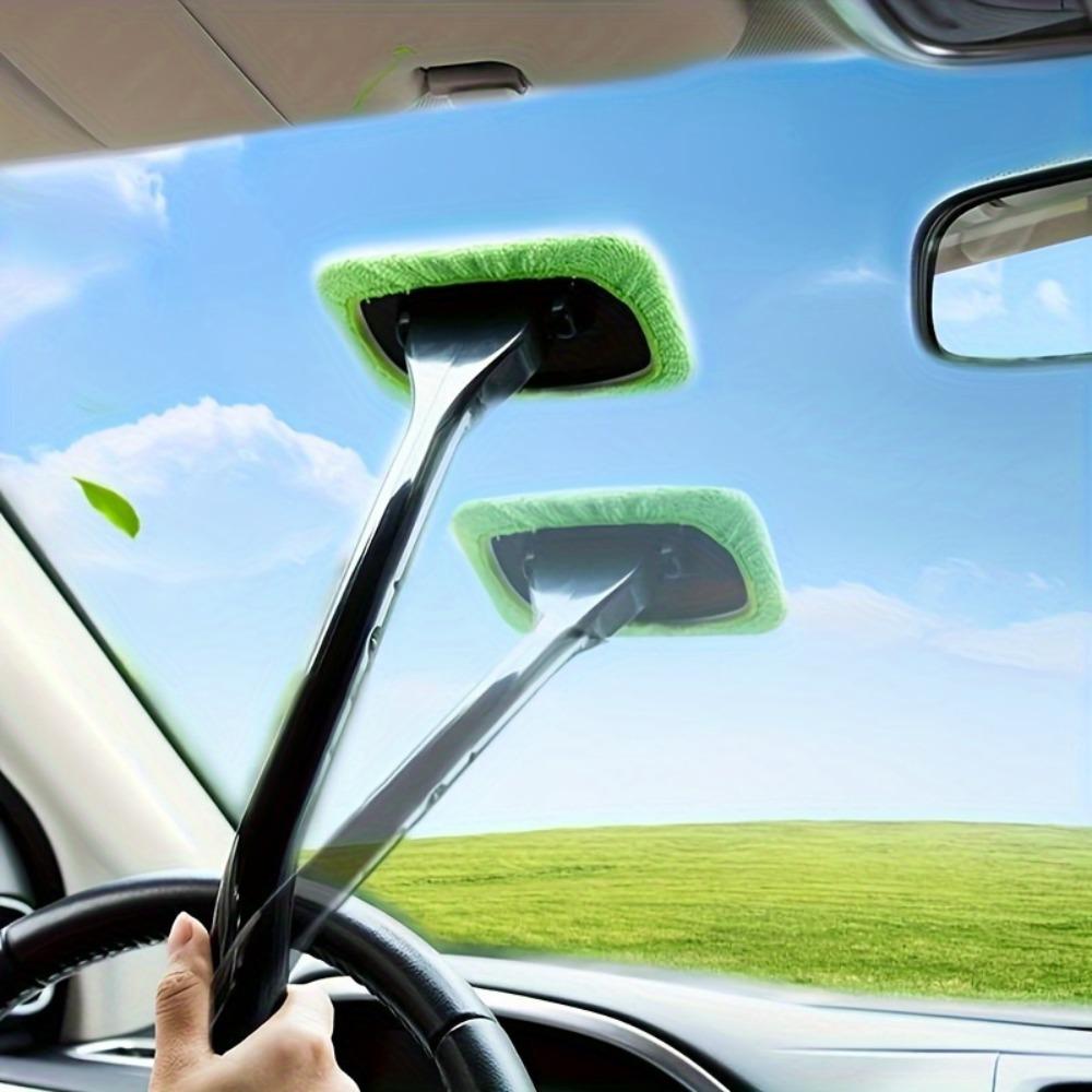 Car Front Windshield Cleaning Cloth Fog Removal Cleaning Brush Front Windshield Wiper Tool Cleaning Brush Window Cleaner