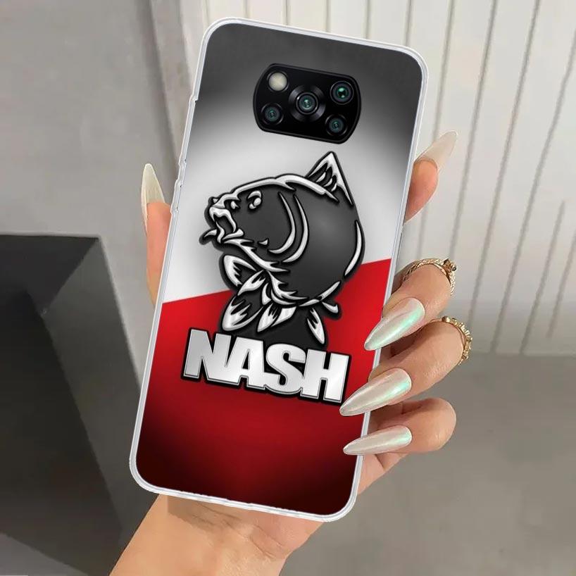 Nash Fishing Art Phone Case for Xiaomi Poco X5 X6 X7 Pro F7 Ultra M7 Redmi 15 15C 13 13C 12 12C 10 10A 10C 9 9A 9C 9T Shell Poco
