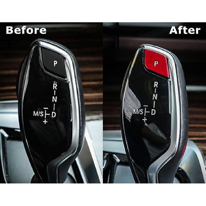 Sports Red Shift Knob P Button Cover Trim For BMW Gxx 5 7 6GT X3 X4 Standard